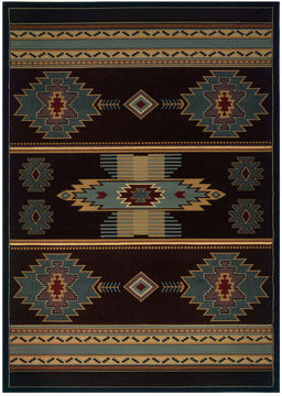 United Weavers CONTOURS-CEM Brown Rectangle 3x4 ft polypropylene Carpet 106437