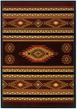 United Weavers CONTOURS-CEM Brown Rectangle 2x3 ft polypropylene Carpet 106445