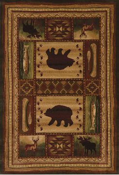 United Weavers CONTOURS-CEM Multicolor 5'3" X 7'6" Area Rug 511 28059 69 806-106473