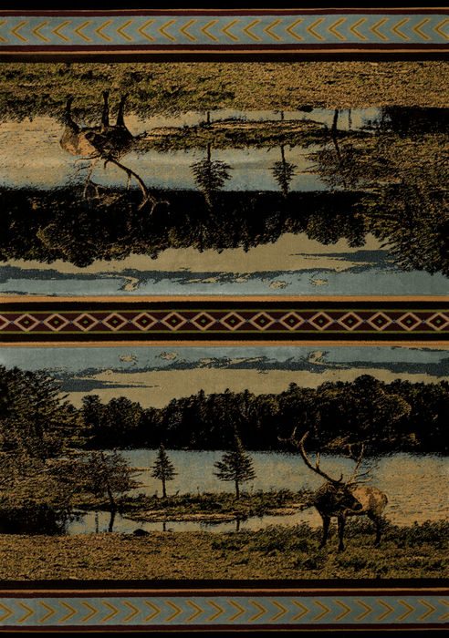 United Weavers CONTOURS-CEM Multicolor 110 X 30 Area Rug 809014252555 806-106480 Image 0