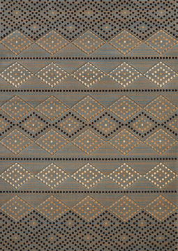 United Weavers CONTOURS-CEM Grey Rectangle 5x8 ft polypropylene Carpet 106528