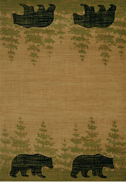 United Weavers CONTOURS-CEM Brown Rectangle 3x4 ft polypropylene Carpet 106532