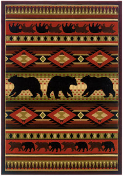 United Weavers CONTOURS-JQ Multicolor Rectangle 3x4 ft polypropylene Carpet 106582