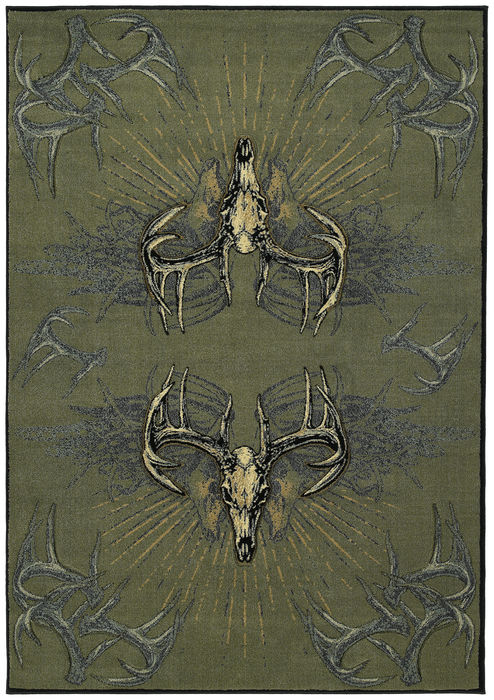 United Weavers CONTOURS-DCBW Green Runner 27 X 74 Area Rug 809014195852 806-106606 Image 0