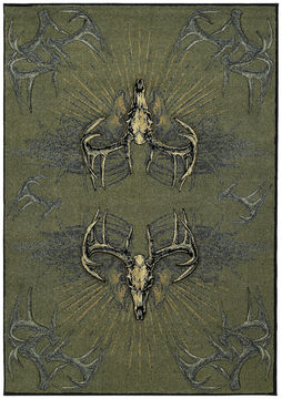 United Weavers CONTOURS-DCBW Green Runner 2'7" X 7'4" Area Rug 809014195852 806-106606
