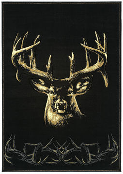United Weavers CONTOURS-DCBW Black 2'7" X 4'2" Area Rug 809014196088 806-106612