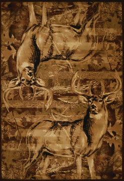 United Weavers CONTOURS-DCBW Brown Runner 2'7" X 7'4" Area Rug 809014249524 806-106621