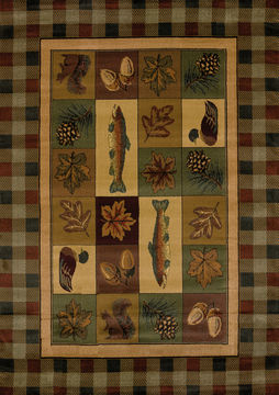 United Weavers GENESIS Multicolor 3'11" X 5'3" Area Rug 530 24717 46 806-106652