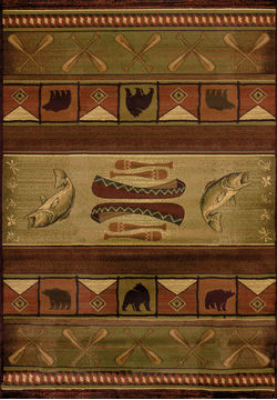 United Weavers GENESIS Multicolor Runner 1'11" X 7'4" Area Rug 809014170019 806-106751