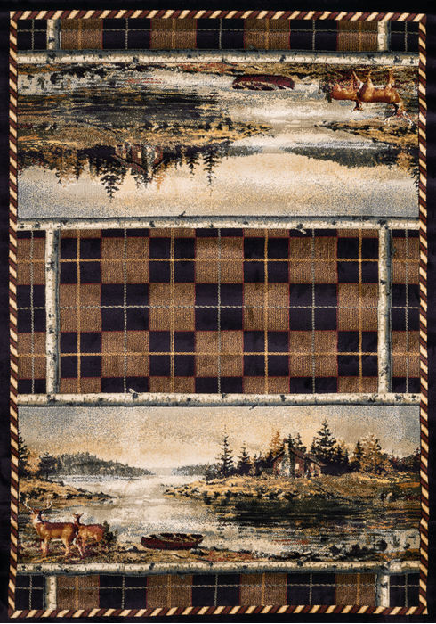 United Weavers HAUTMAN Brown 110 X 30 Area Rug 809014237255 806-106830 Image 0