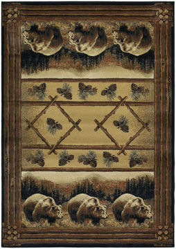 United Weavers HAUTMAN Brown Rectangle 5x8 ft polypropylene Carpet 106843
