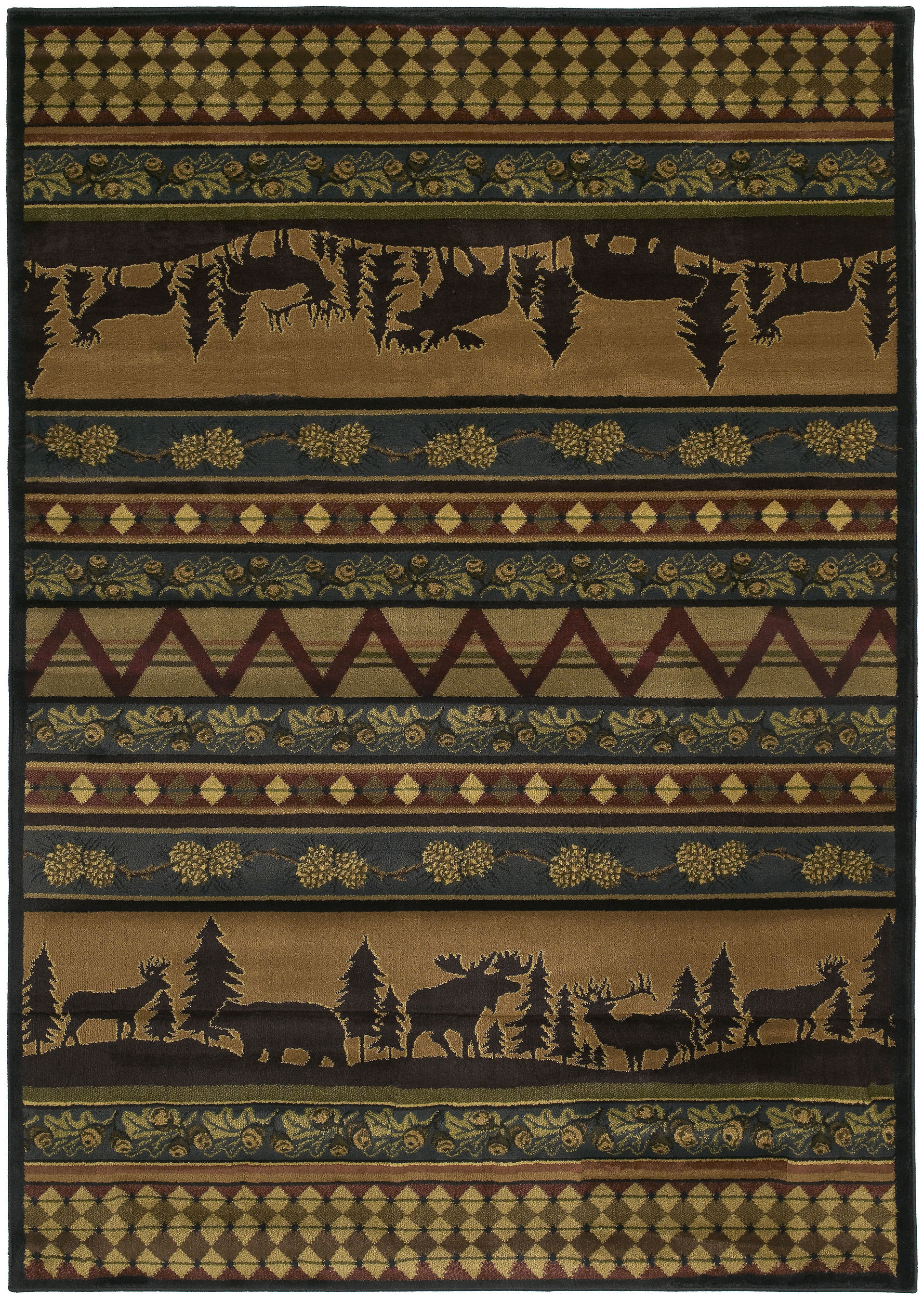 United Weavers Marshfield Genesis Multicolor Rectangle 3x5 Ft Polypropylene Carpet 106847 Sku 106847