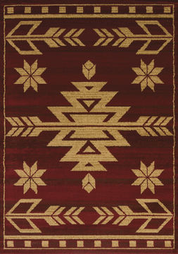 United Weavers AFFINITY Red 5'3" X 7'2" Area Rug 750 00130 58 806-107058