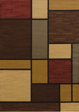 United Weavers AFFINITY Multicolor Rectangle 5x7 ft polypropylene Carpet 107078
