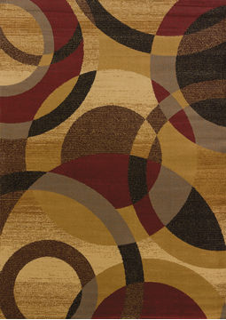 United Weavers AFFINITY Brown Rectangle 2x3 ft polypropylene Carpet 107100