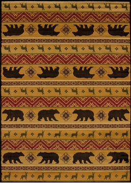 United Weavers AFFINITY Multicolor Rectangle 5x7 ft polypropylene Carpet 107132