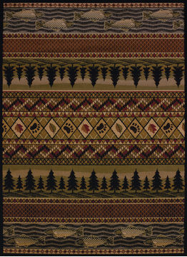 United Weavers AFFINITY Multicolor Rectangle 5x7 ft polypropylene Carpet 107144