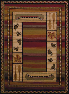 United Weavers AFFINITY Multicolor 5'3" X 7'2" Area Rug 750 04043 58 806-107148