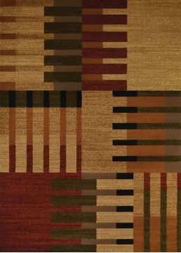 United Weavers AFFINITY Multicolor Rectangle 5x7 ft polypropylene Carpet 107160