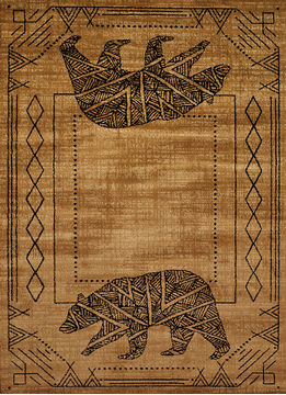 United Weavers AFFINITY Brown Rectangle 8x10 ft polypropylene Carpet 107199