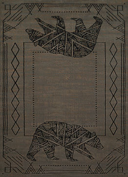United Weavers AFFINITY Grey Rectangle 2x3 ft polypropylene Carpet 107204