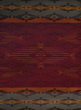 United Weavers AFFINITY Red Rectangle 2x3 ft polypropylene Carpet 107220