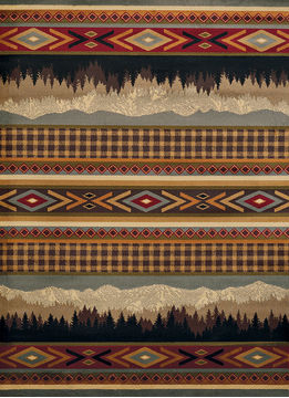 United Weavers AFFINITY Multicolor Rectangle 5x7 ft polypropylene Carpet 107226