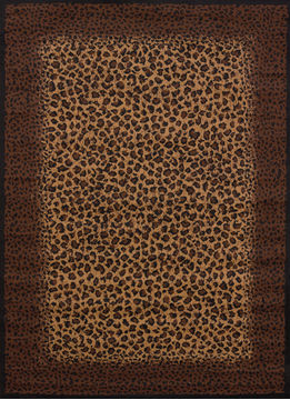 United Weavers LEGENDS Brown Rectangle 5x7 ft polypropylene Carpet 107277
