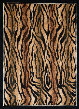 United Weavers LEGENDS Brown Rectangle 5x7 ft polypropylene Carpet 107285