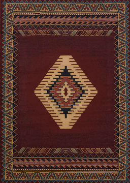 United Weavers MANHATTAN Red Runner 1'11" X 7'4" Area Rug 796556824701 806-107301