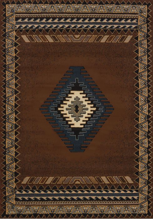 United Weavers MANHATTAN Brown Runner 111 X 74 Area Rug 809014202512 806-107311 Image 0