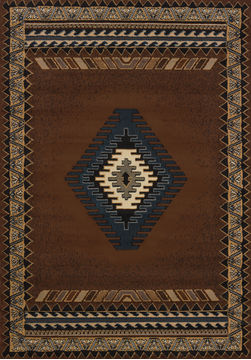 United Weavers MANHATTAN Brown Rectangle 5x8 ft polypropylene Carpet 107313