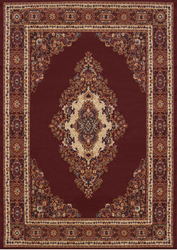 United Weavers MANHATTAN Red Rectangle 5x8 ft polypropylene Carpet 107328
