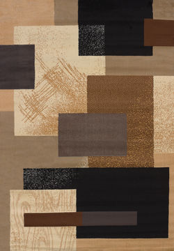 United Weavers MANHATTAN Brown Rectangle 2x3 ft polypropylene Carpet 107340