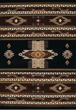 United Weavers MANHATTAN Black Runner 6 to 9 ft polypropylene Carpet 107361