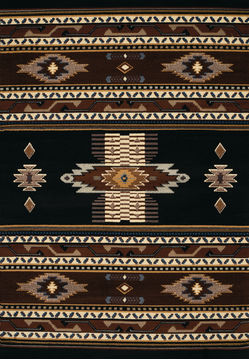 United Weavers MANHATTAN Black Runner 1'11" X 7'4" Area Rug 809014202413 806-107361