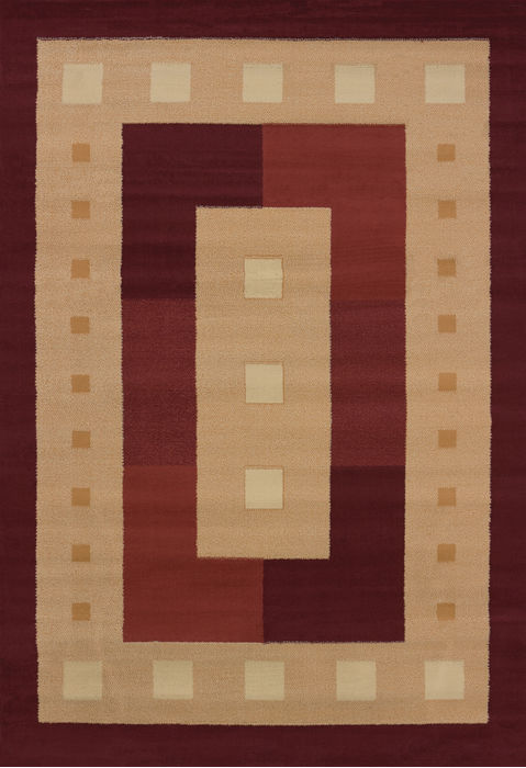 United Weavers MANHATTAN Red Runner 111 X 74 Area Rug 809014158222 806-107371 Image 0