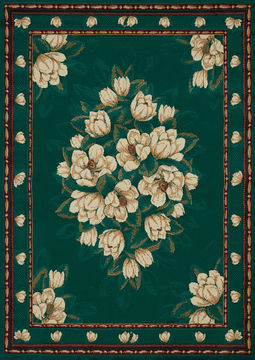 United Weavers MANHATTAN Green Rectangle 8x10 ft polypropylene Carpet 107389