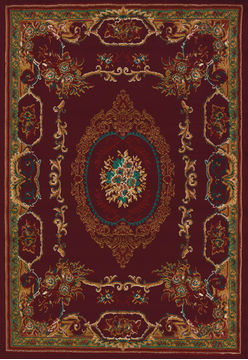 United Weavers MANHATTAN Red Rectangle 5x8 ft polypropylene Carpet 107399