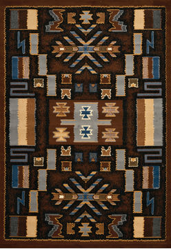 United Weavers MANHATTAN Brown Runner 6 to 9 ft polypropylene Carpet 107412