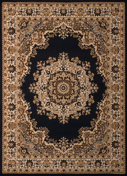 United Weavers DALLAS Black Runner 2'3" X 7'2" Area Rug 809014238443 806-107703