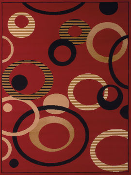 United Weavers DALLAS Red Runner 2'3" X 7'2" Area Rug 809014238962 806-107751