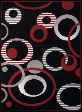 United Weavers DALLAS Black Runner 2'3" X 7'2" Area Rug 809014239082 806-107763