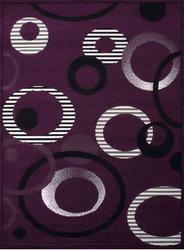 United Weavers DALLAS Purple Rectangle 2x3 ft polypropylene Carpet 107774