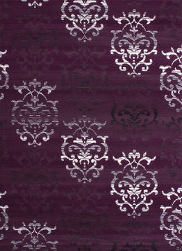 United Weavers DALLAS Purple Rectangle 2x3 ft polypropylene Carpet 107834