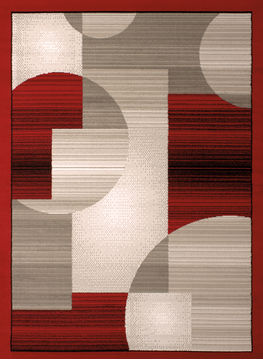 United Weavers DALLAS Red Runner 2'3" X 7'2" Area Rug 809014240248 806-107875