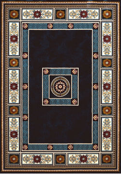 United Weavers ANTIQUITIES Blue Rectangle 5x7 ft polyester Carpet 108174