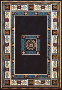 United Weavers ANTIQUITIES Blue Rectangle 8x10 ft polyester Carpet 108175