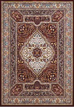 United Weavers ANTIQUITIES Brown Rectangle 8x10 ft polyester Carpet 108179