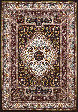 United Weavers ANTIQUITIES Brown Rectangle 3x4 ft polyester Carpet 108181
